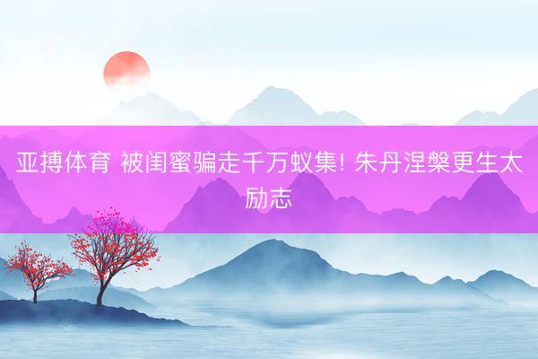 亚搏体育 被闺蜜骗走千万蚁集! 朱丹涅槃更生太励志