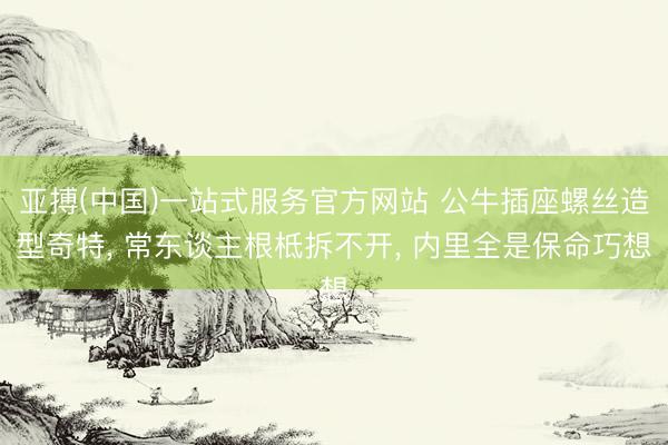 亚搏(中国)一站式服务官方网站 公牛插座螺丝造型奇特， 常东谈主根柢拆不开， 内里全是保命巧想